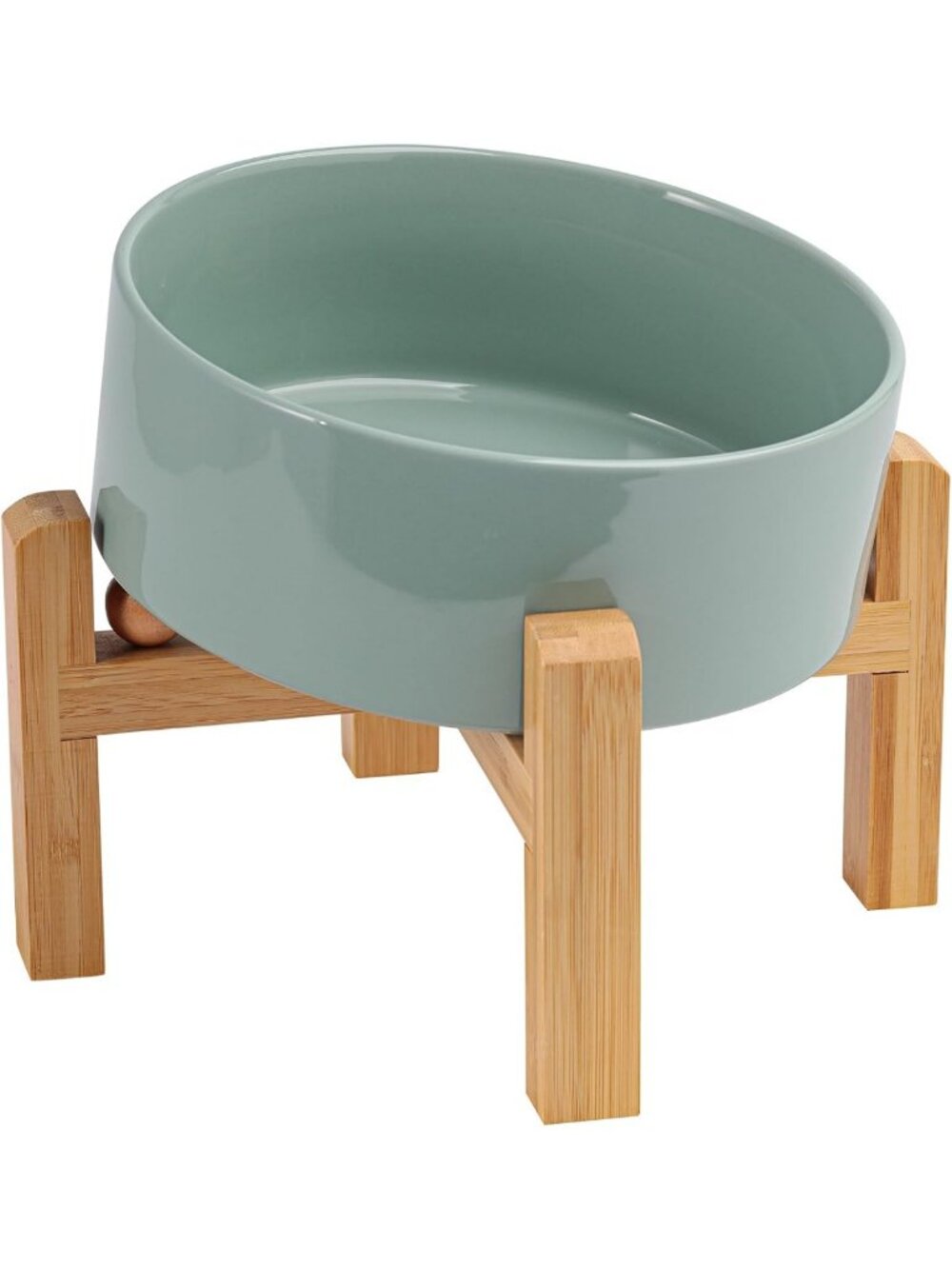 Elevated Anti-Slip 15° Tilted Dog Bowl for Medium & Large Breeds - Slanted Pet